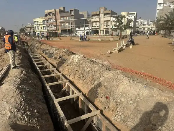 Début des travaux route pénétrante Tacco